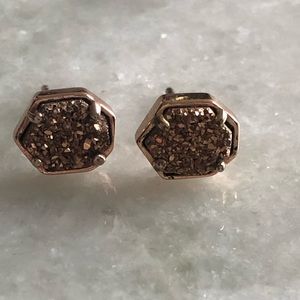 Gold Druzy Kendra Scott Stud Earrings